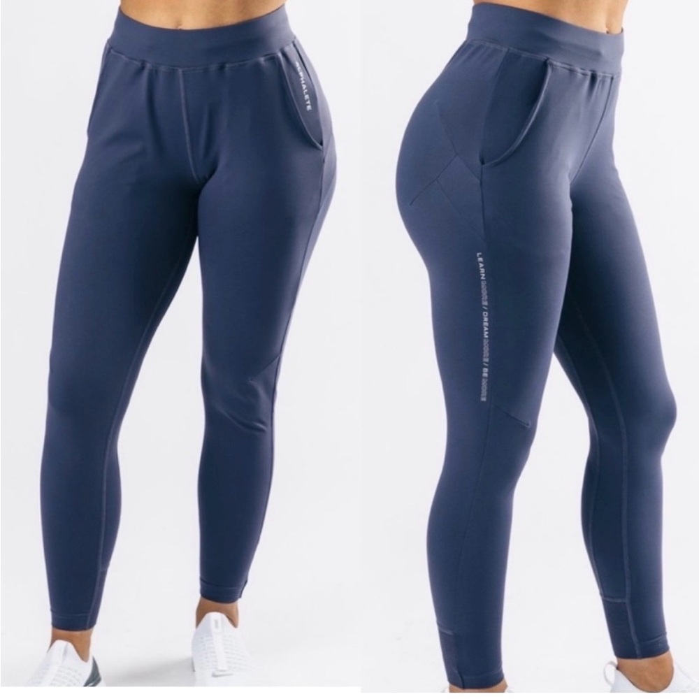 Alphalete Pro-Elite High Rise Jogger Pants Mystic Blue  Purple (Periwinkle)